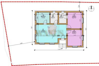 Casă cu 3 camere în Juc-Herghelie - 7