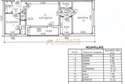 Apartament cu 2 camere semidecomandat, mobilat în Andrei Mureșanu - 4