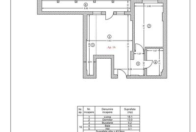 Apartament cu 2 camere semidecomandat în Central - 6