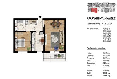 Garsoniera - 2 camere - 3 camere - rate dezvoltator - 3