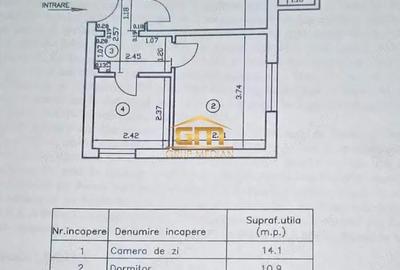 Apartament cu 2 camere decomandat în Nord