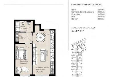 Apartament cu 2 camere în Sopor - 4