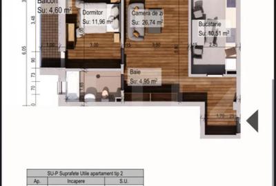 Apartament cu 2 camere semidecomandat în Burdujeni - 8