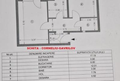 Apartament cu 2 camere decomandat în Piața Nouă