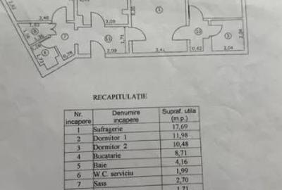 Apartament cu 3 camere decomandat, mobilat în Tineretului - 8