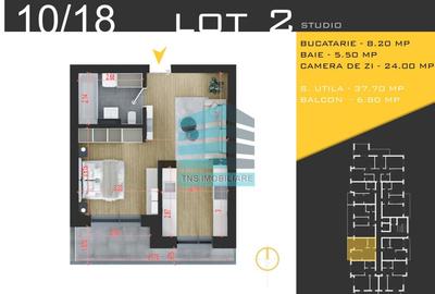 2 Camere Tip Studio 44 Mp,Pallady-Nicolae Teclu,Metrou - 6