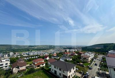 Penthouse de lux 108mp,terasa panoramica,69 mp, priveliste  catre Cluj, Faget