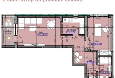 Apartament cu 2 camere decomandat în Universitate - 3