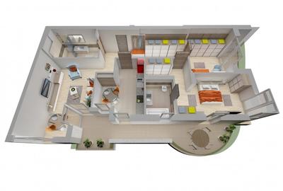 Penthouse cu 3 camere decomandat în Decebal