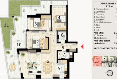 Apartament cu 4 camere în Central - 10