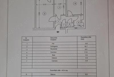 Apartament cu 2 camere decomandat în Central - 1