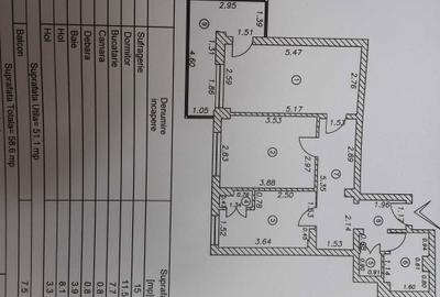 Apartament cu 2 camere decomandat în Mazepa 2 - 4