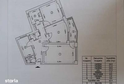 Apartament cu 3 camere în Colentina
