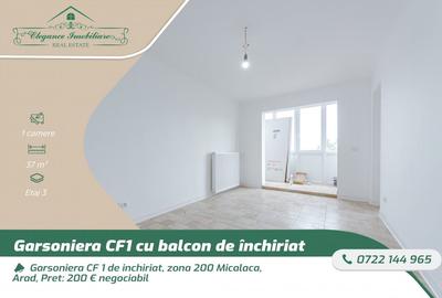 Garsoniera CF 1 de inchiriat, zona 200 Micalaca, Arad - 1