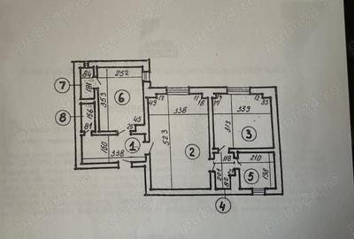 Apartament cu 2 camere semidecomandat în Ultracentral