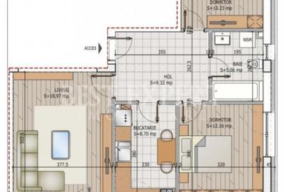 Apartament cu 3 camere decomandat în Titan - 1