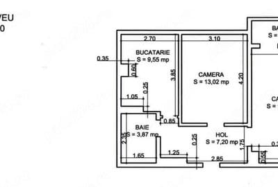 Apartament cu 2 camere decomandat în Exterior Vest - 1