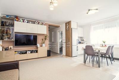 Apartament cu 3 camere complet finisat si mobilat, parcare in Floresti