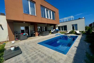 Casa mobilata-utilata si cu piscina P+1. 7 cam. Util 351mp.Teren 600mp