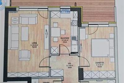 Apartament cu 2 camere decomandat, mobilat în Tractorul - 26