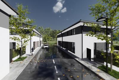 Duplex cu 4 camere cu Canalizare în Tăuți - 5