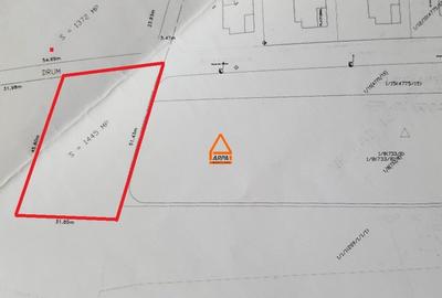 Teren intravilan - 4500 mp locuinte colective ( S+D+P+M+4E ) - Bucium - 5