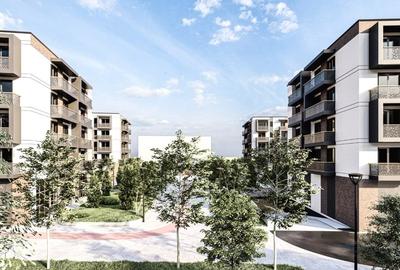 Apartament 1 camera, 41 mp, bloc nou Bucium - Visan, 63.000 euro - 2