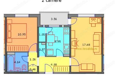 Apartament cu 2 camere decomandat în Crângași - 3