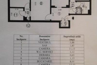 Apartament cu 3 camere semidecomandat în Olteniței - 9