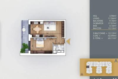 2 Camere Metrou 8 minute | Comision 0 | Bloc Nou Sector 3 - 3