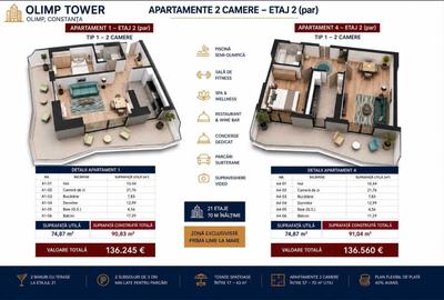 Apartament cu 2 camere decomandat în Central - 7