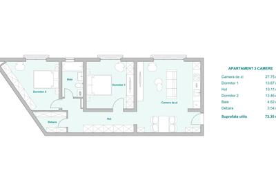 Apartament 3 camere imobil nou in Timisoara - 2