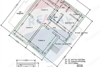 Casă cu 3 camere cu Teren 314 Mp în Sud - 1