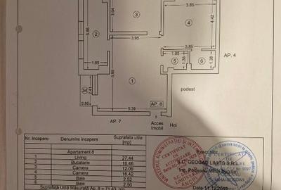 Apartament 3 camere, mobilat, utilat, loc de parcare. - 12