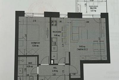 Apartament cu 2 camere în Aviației