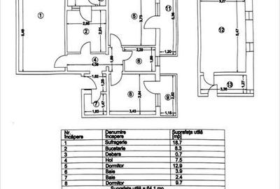 Apartament cu 3 camere decomandat în Vărăriei - 1