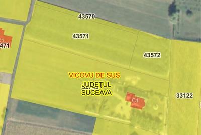 Teren de 3600 mp, în Vicovu de Sus - 3