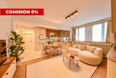 Apartament cu 2 camere semidecomandat, mobilat în Central