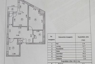 Apartament cu 3 camere semidecomandat, mobilat în Bucureștii Noi - 12