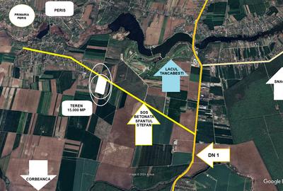 Teren Construcții intravilan de 15000 mp, în Snagov