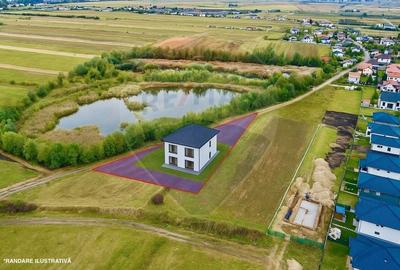 Teren intravilan 1350 mp – Jucu de Mijloc, lângă lac – ideal duplex - 1