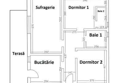 Casă cu 3 camere în Cumpăna - 1