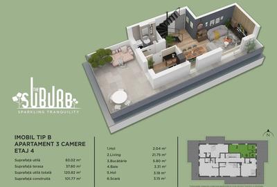 Duplex 3 camere The Suburb Buftea - 16