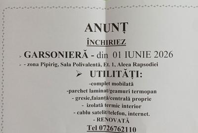 Garsonieră decomandată în Cornuțel - 1