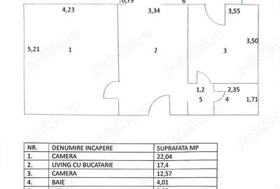 Apartament modern central, 2 camere (3 camere functionale), bloc MAI, parcare+boxa - 3