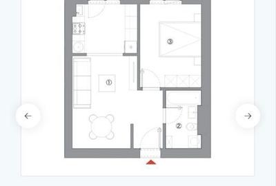 Apartament cu 2 camere în Glina - 1