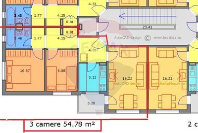 Apartament cu 3 camere decomandat, mobilat în Titan - 10
