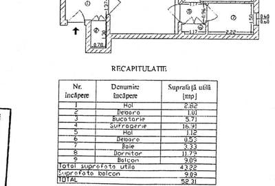 Apartament cu 2 camere în Giurgiului - 1