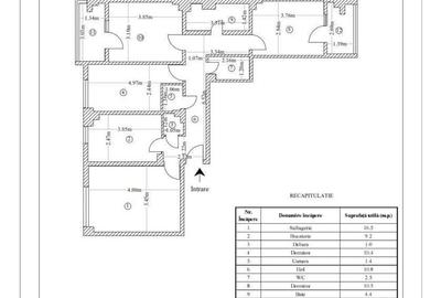 Apartament cu 4 camere decomandat, mobilat în Galata - 2