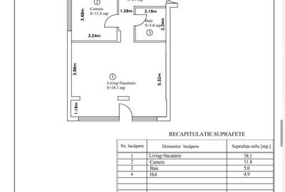 Apartament cu 2 camere decomandat în Central - 3